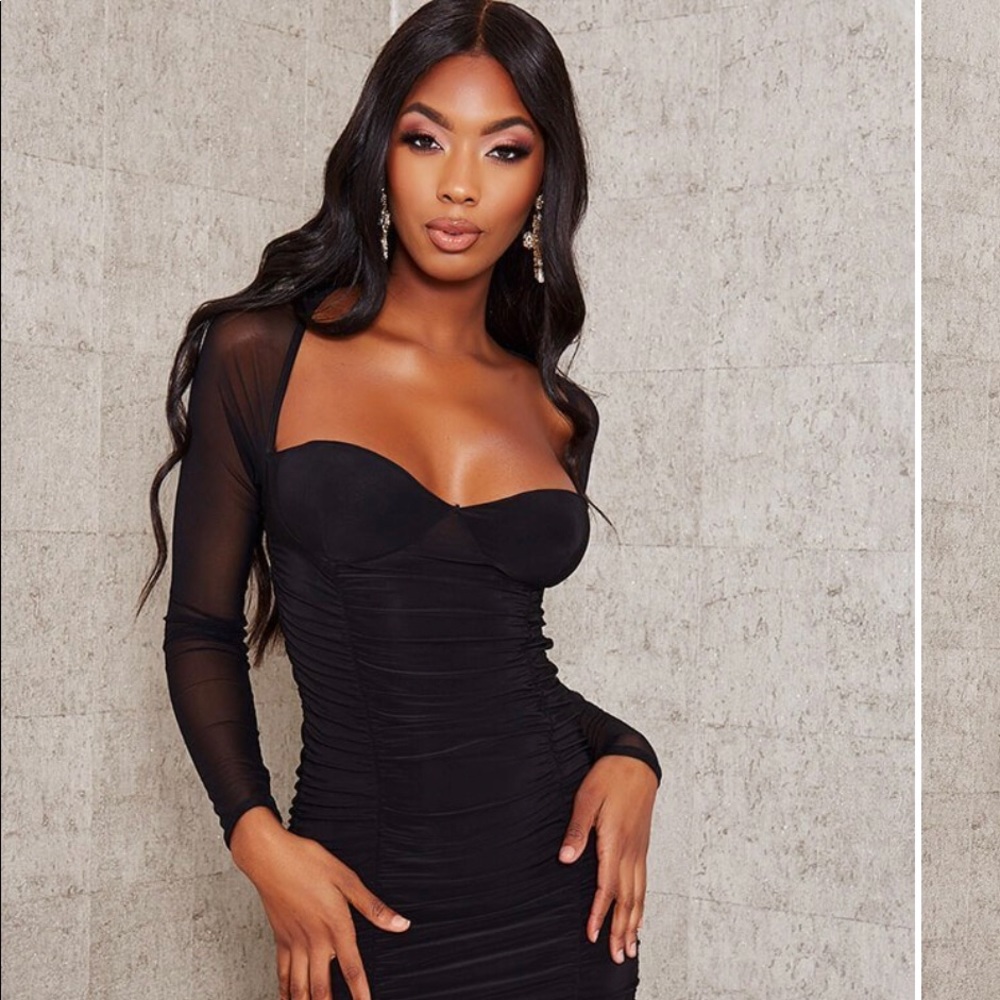 I Saw It First black slinky mini dress